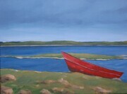 Red Boat, Blue Morning (Sold)